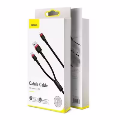 کابل تبدیل USB/USB-C به لایتنینگ باسئوس مدل CATKLF_ELG1 طول 1.2 متر