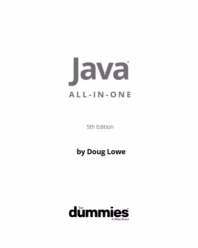 خرید و دانلود نسخه کامل کتاب Java All-in-One for Dummies