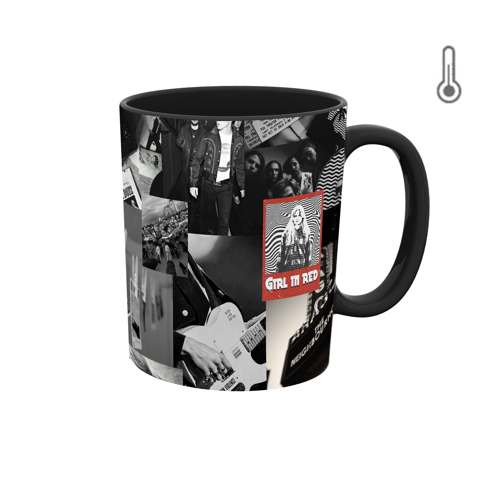 ماگ حرارتی طرح والپیپر موزیک