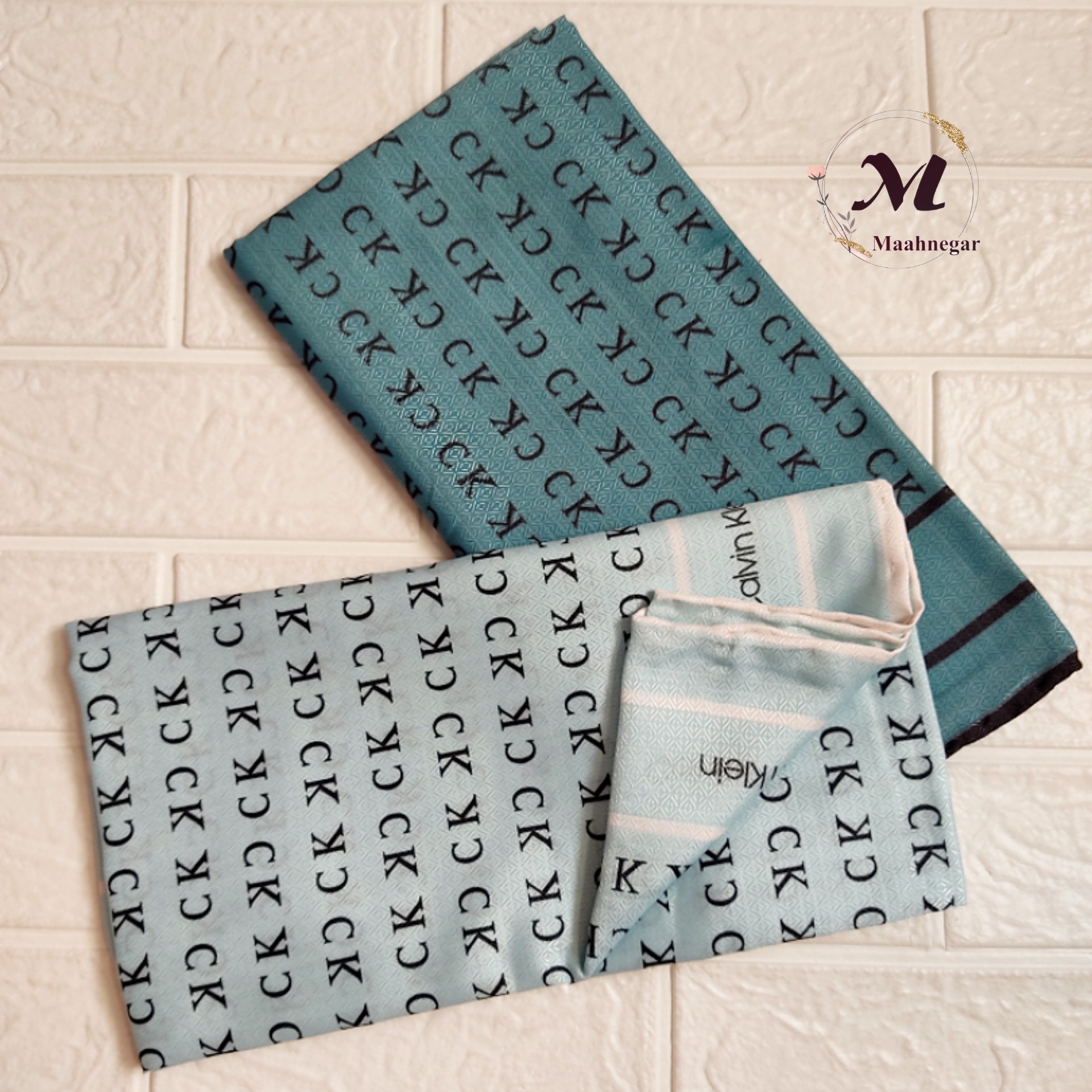 روسری  نخی تابستانه دوردست دوز 