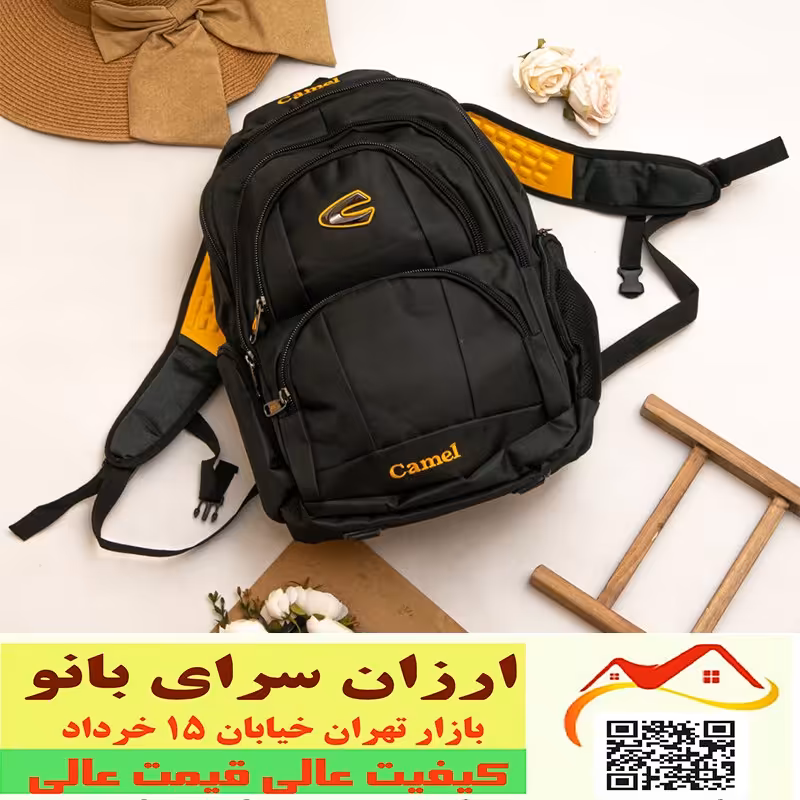 کوله پشتی لپ تاپ دانشجویی و مدرسه  دارای سیم هندزفری و یو اس بی کد 2609076