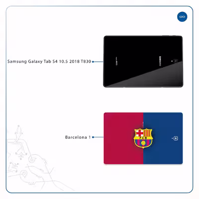 برچسب پوششی ماهوت مدل Barcelona مناسب برای تبلت سامسونگ Galaxy Tab S4 10.5 2018 T830