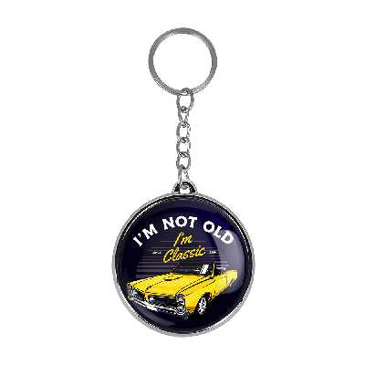 جاکلیدی خندالو طرح ماشین کلاسیک مدل دو طرفه کد 1034910356