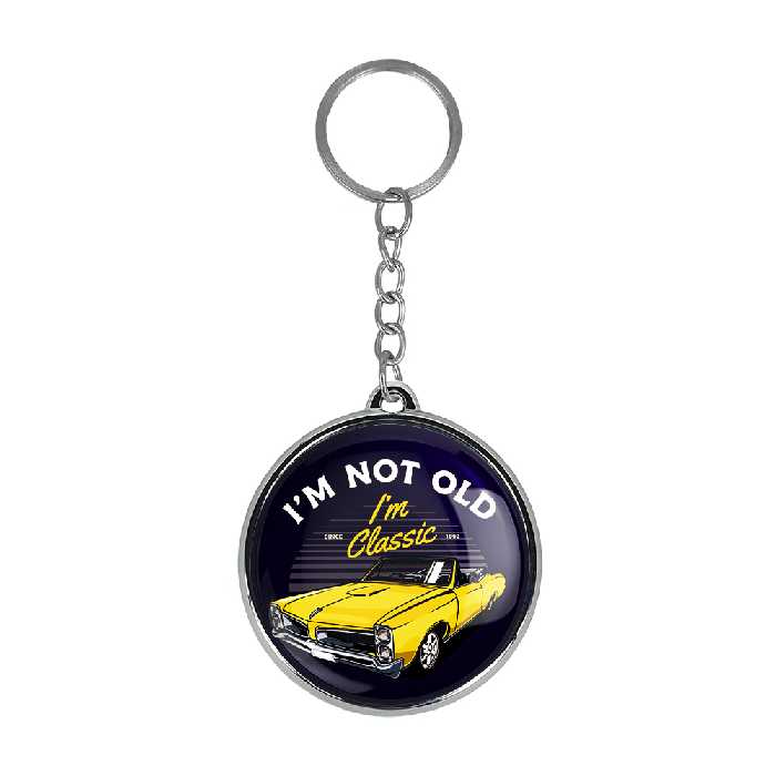 جاکلیدی خندالو طرح ماشین کلاسیک مدل دو طرفه کد 1034910356