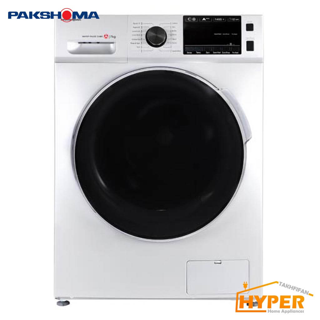 ماشین لباسشویی پاکشوما TFB-96401 WT سفید 9 کیلویی