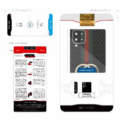 برچسب پوششی ماهوت مدل GUCCI-Logo مناسب برای گوشی موبایل سامسونگ Galaxy A22 4G