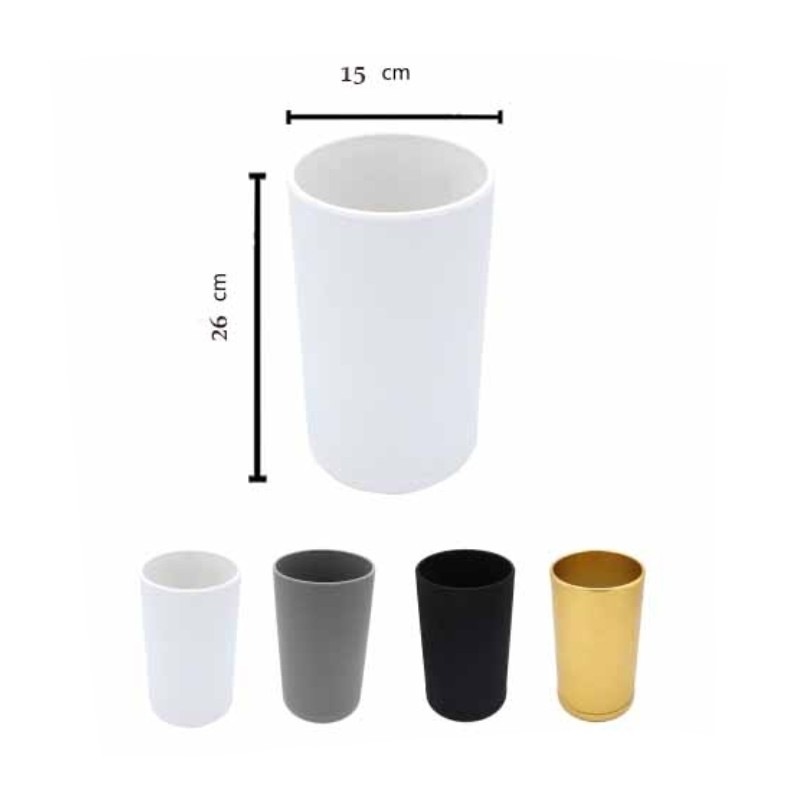 گلدان بلند سایز 15 ( مدل استوانه ای میکا پک تکی بلندی 26 )