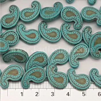 سنگ فیروزه ای بندی بته جغه