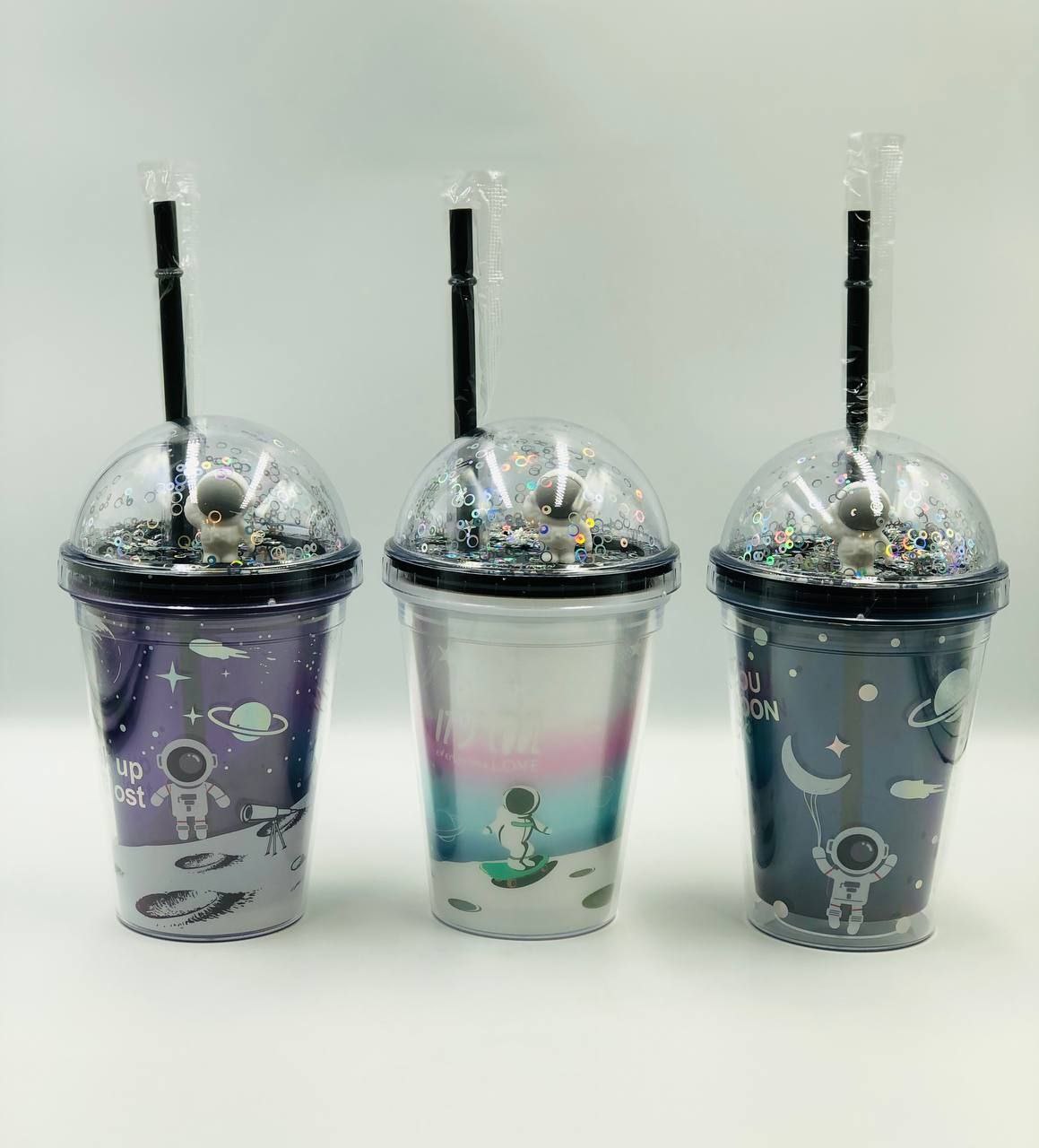 لیوان اسموتی مدل  چراغ دار فانتزی کد 6561-3