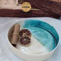 ظرف سرامیکی دورنگ 