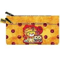 کیف جا مدادی دو جیب مجزا با زیپ فانتزی پارچه مخمل طرح شیر سایز 10 در 20 مدل X4-613 شرکت رنس