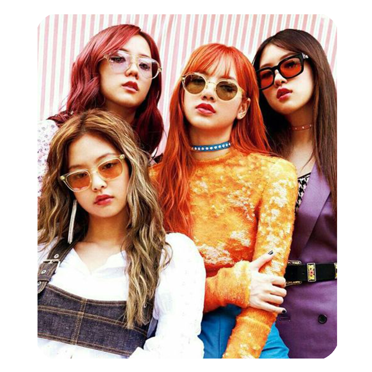 ماوس پد طرح گروه موسیقی بلک پینک کد P2