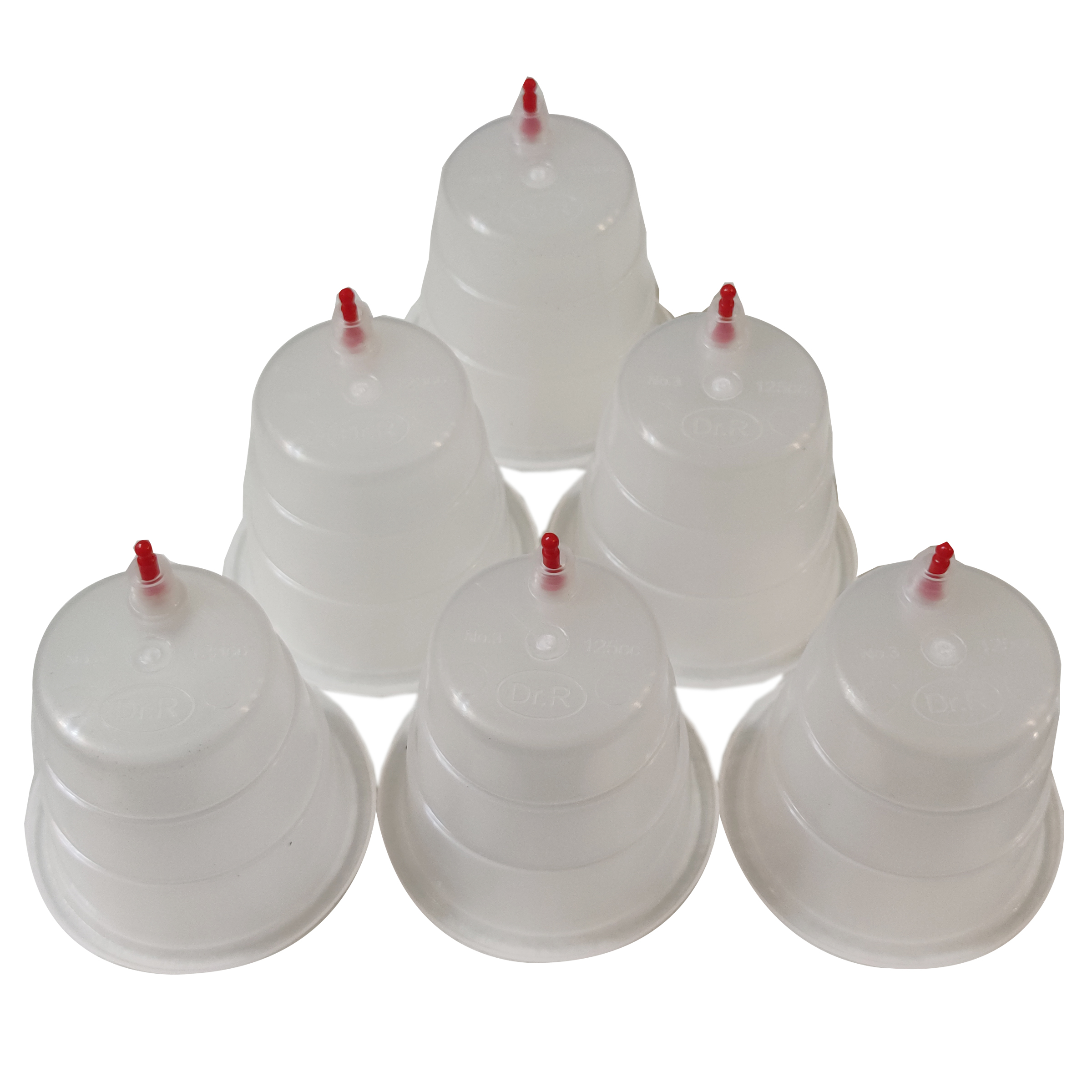 لیوان بادکش مدل CAP125 بسته 5 عددی