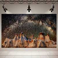 تابلو بوم طرح کهکشان و ستارگان مدل رشته کوه های مریخی کد AR2010