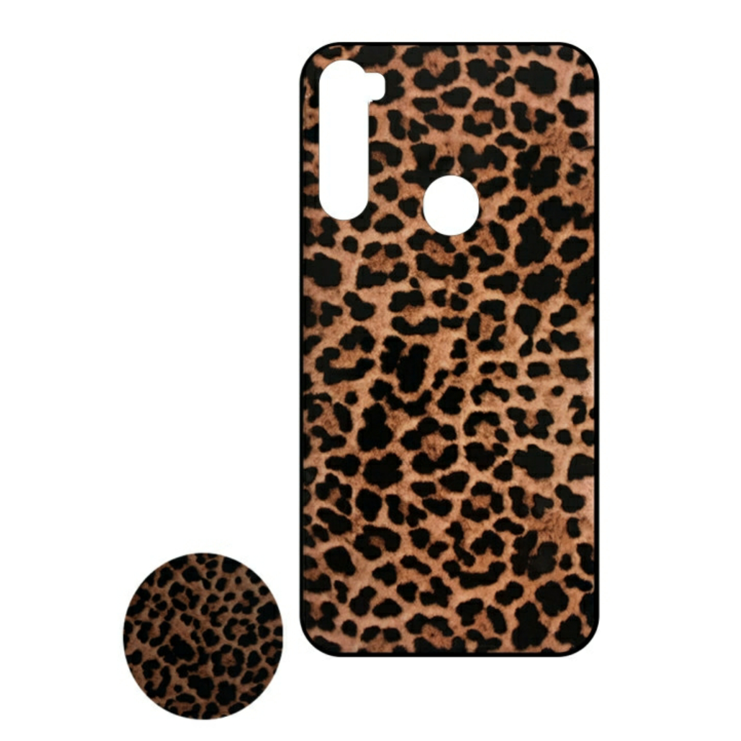 کاور مدل پلنگی کد 08 مناسب برای گوشی موبایل شیائومی REDMI NOTE8 به همراه پایه نگهدارنده