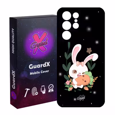 کاور گارد ایکس طرح خرگوش مدل Glass10309 مناسب برای گوشی موبایل سامسونگ Galaxy S21 Ultra