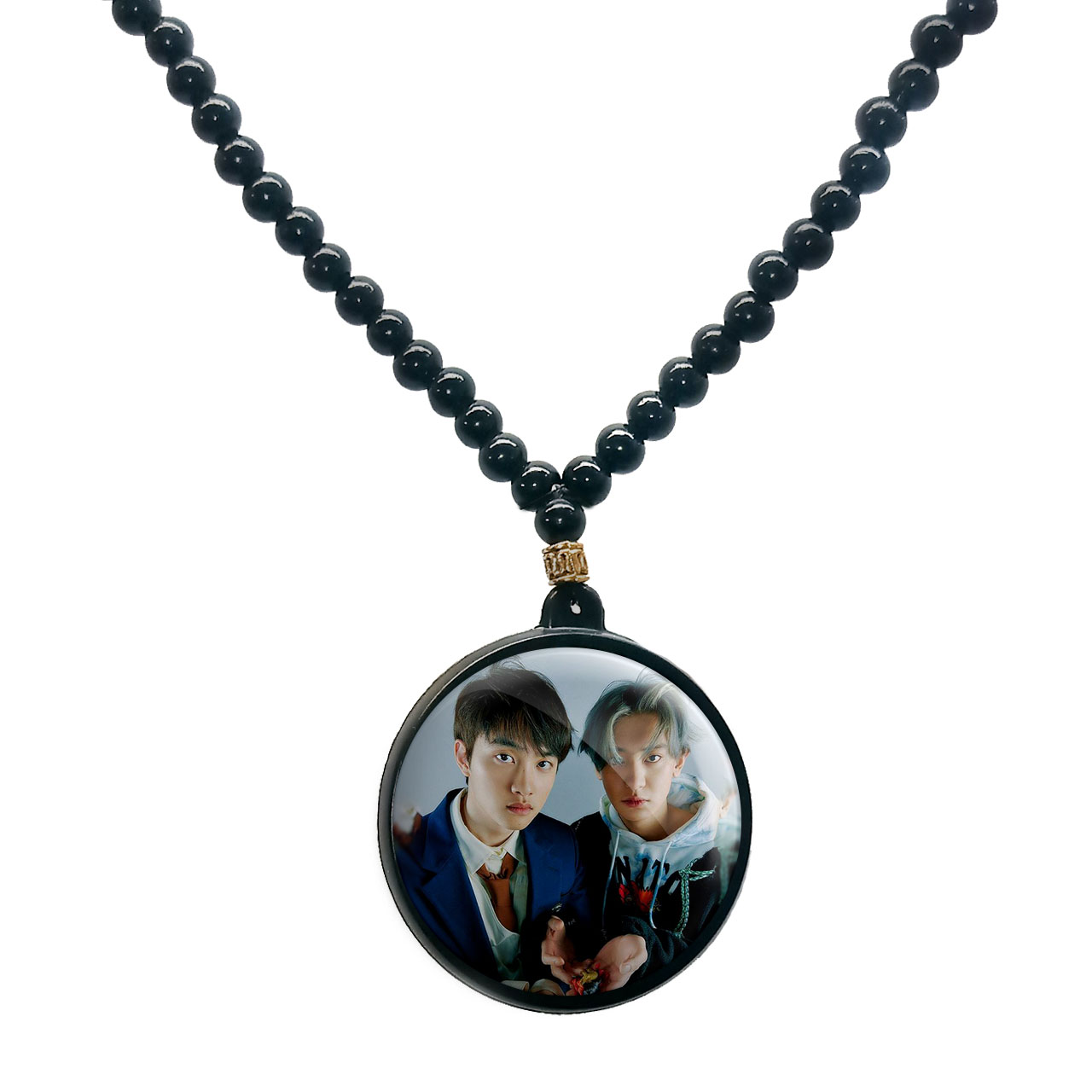 گردنبند پرمانه طرح exo کد pmd.14066 مدل دو طرفه