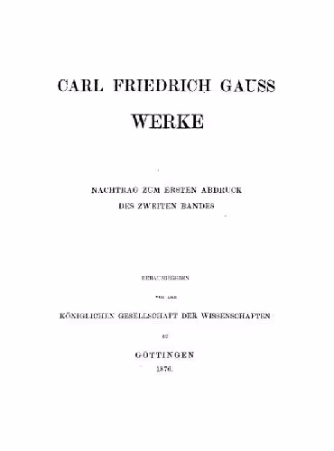 خرید و دانلود نسخه کامل کتاب Werke. Nachtrag zum ersten Abdruck