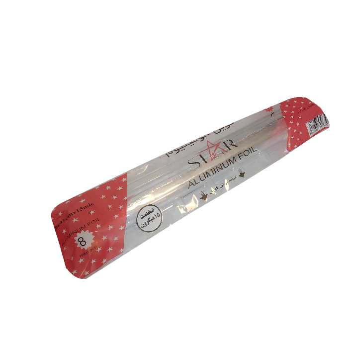  فویل آلومینیوم استار فویل ایران کد T15Mic رول 8 متری