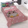 سرویس خواب مدل جغد Pink owl یکنفره 5 تکه