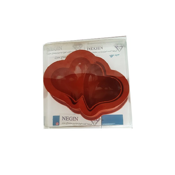 قالب ژله نگین مدل دوقلب