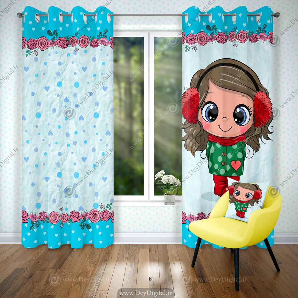 پرده مدل دخترانه pk-2016