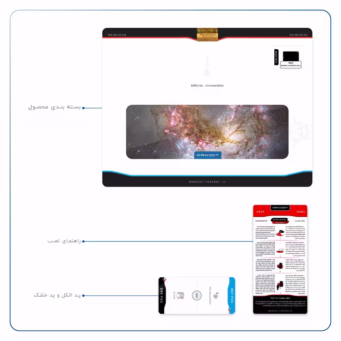 برچسب پوششی ماهوت مدل Universe-by-NASA-5 مناسب برای تبلت اپل iPad Pro 12.9 (GEN 3) 2018 A1895
