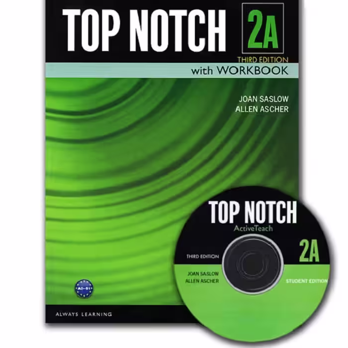 کتاب Top Notch Third Edition اثر Joan Saslow &amp; Allen Ascher انتشارات Longman, Pearson چهار جلدی