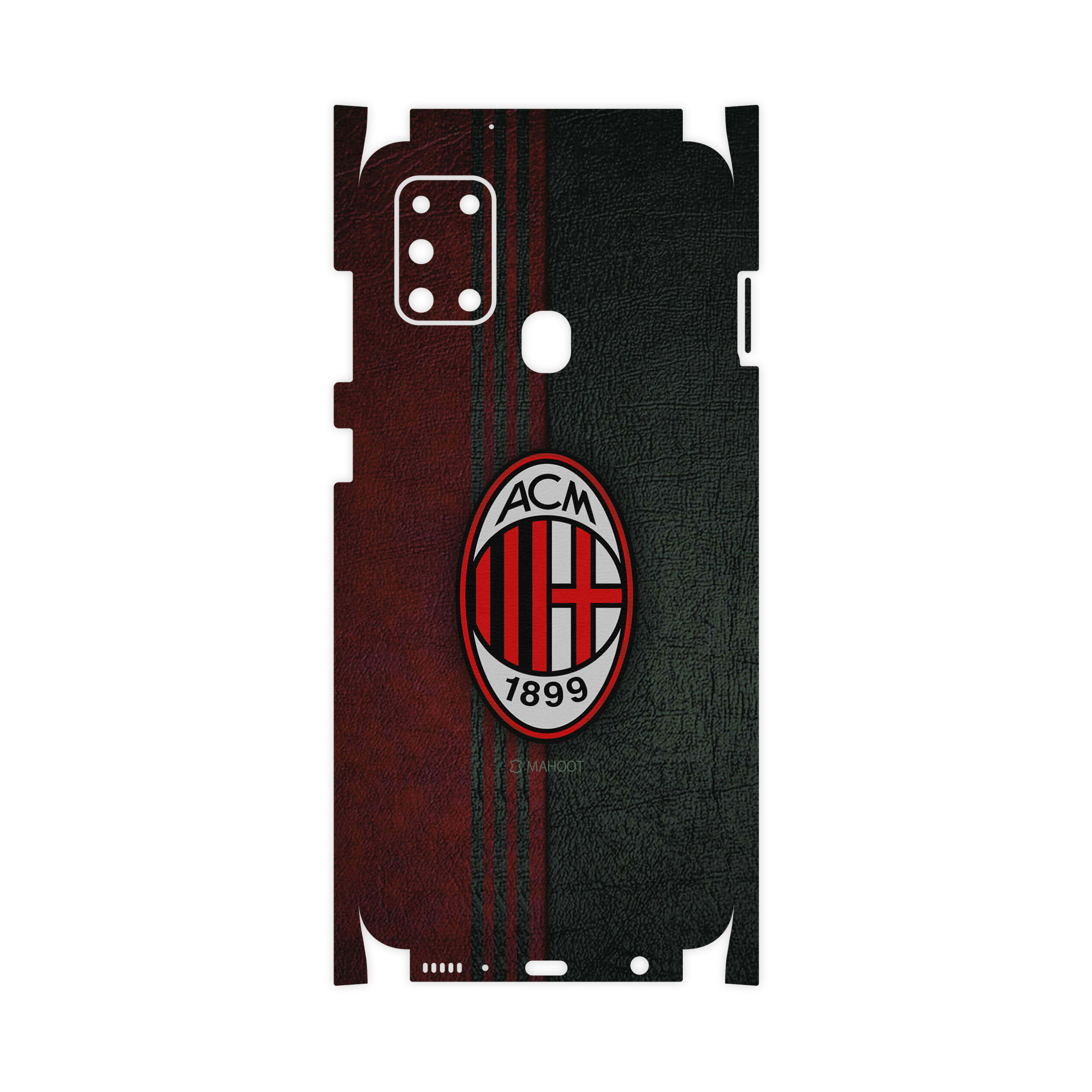 برچسب پوششی ماهوت مدل AC-Milan-FC-FullSkin مناسب برای گوشی موبایل سامسونگ Galaxy A21s