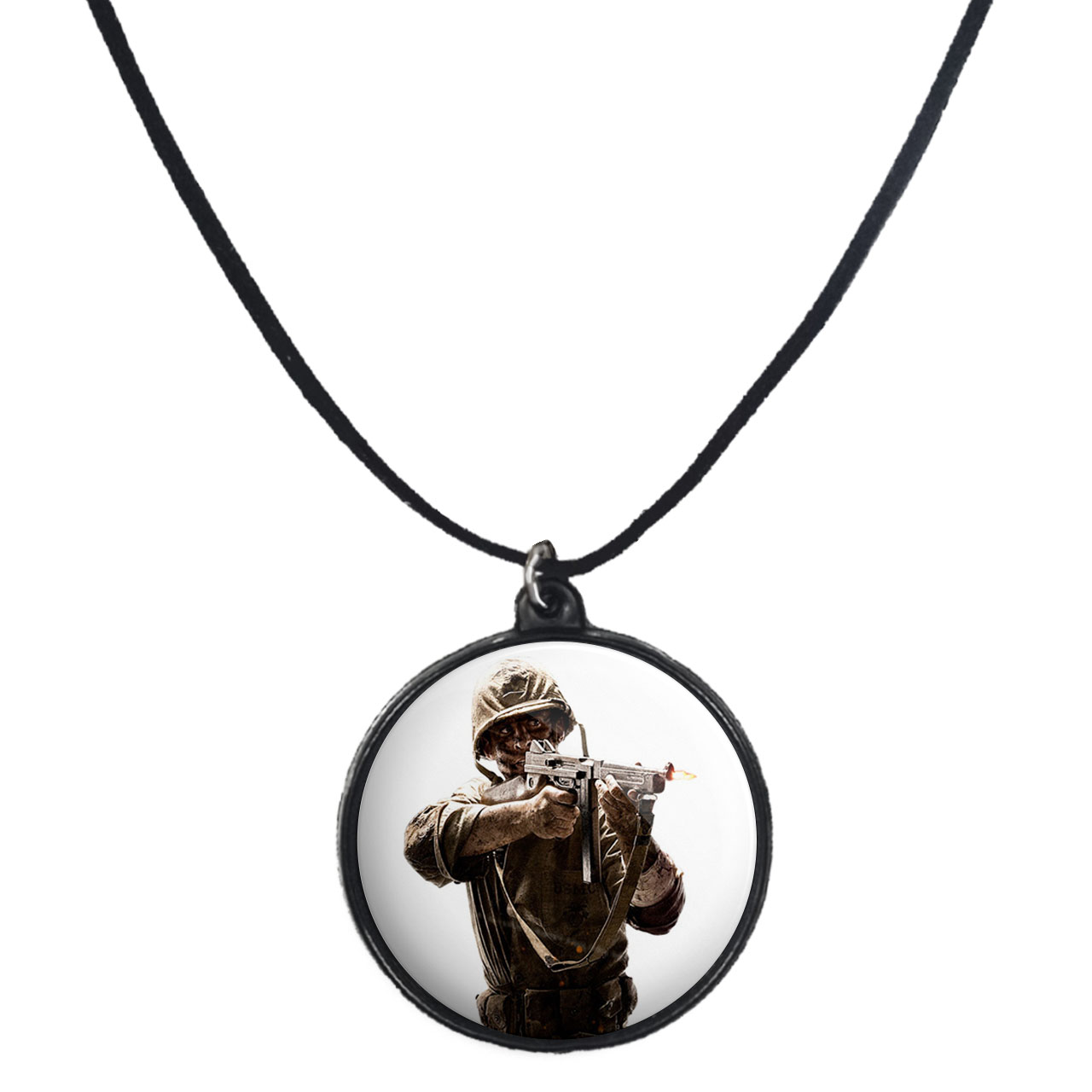 گردنبند پرمانه طرح call of duty کد pmb.26395 مدل دو طرفه