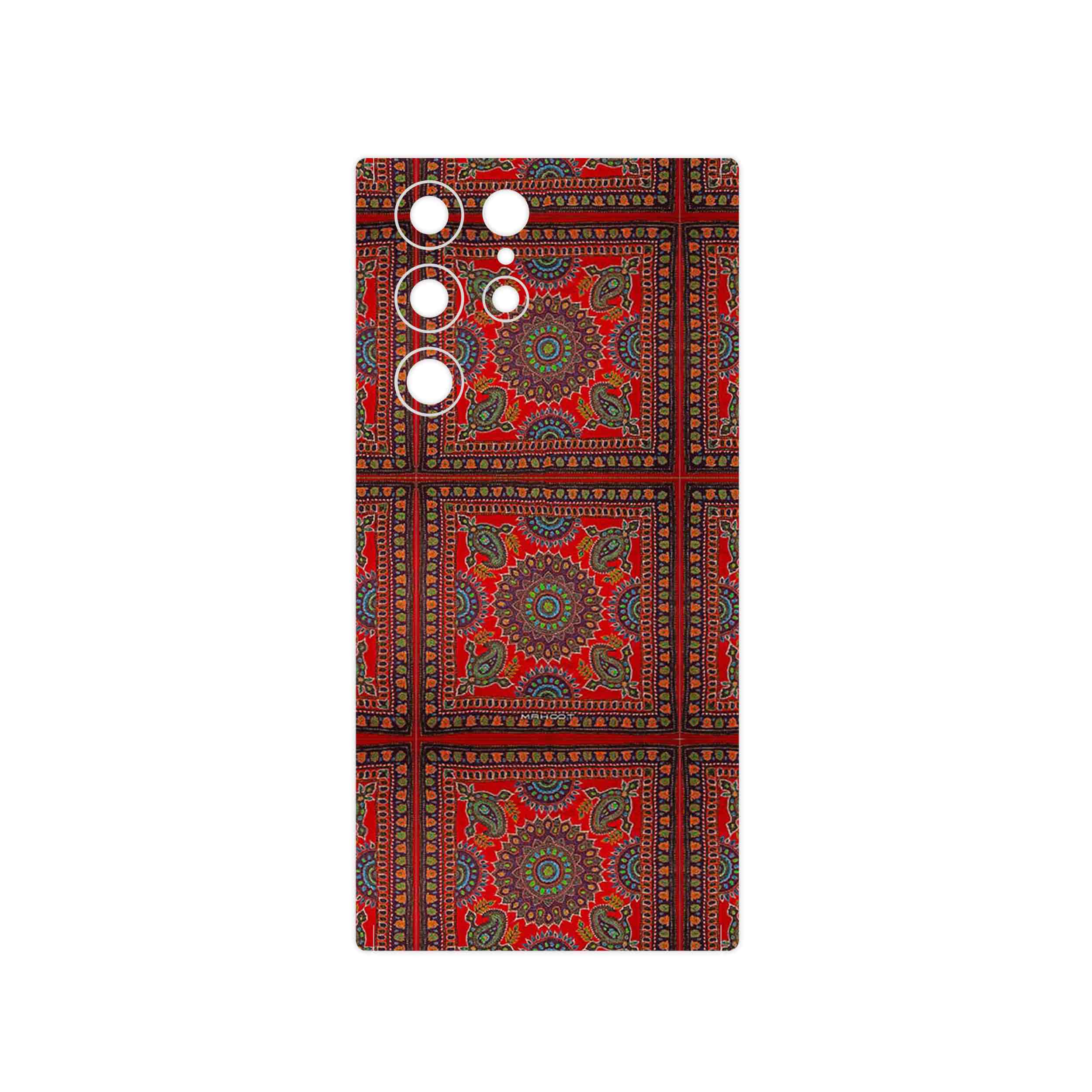 برچسب پوششی ماهوت مدل Embroidered Rug مناسب برای گوشی موبایل سامسونگ Galaxy S22 Ultra 5G