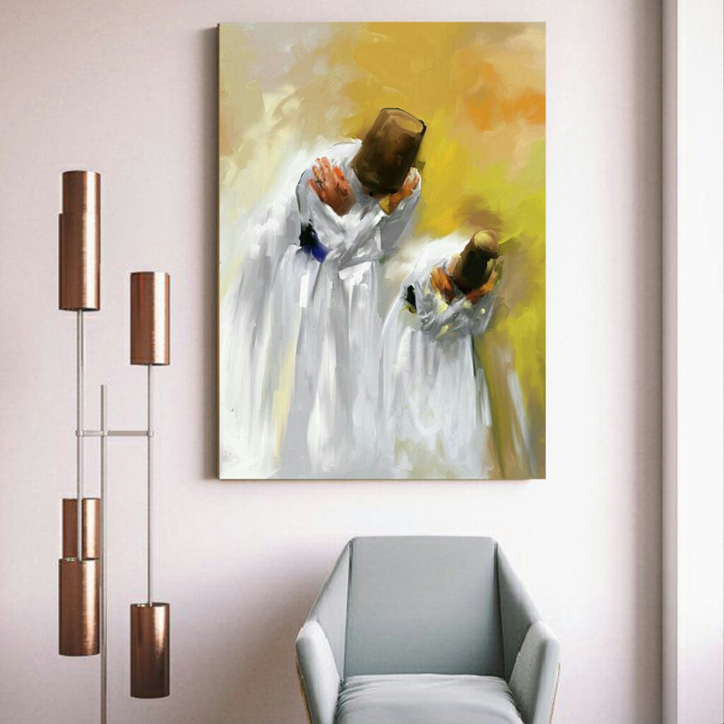  تابلو بوم طرح رقص سماع مدل TB43