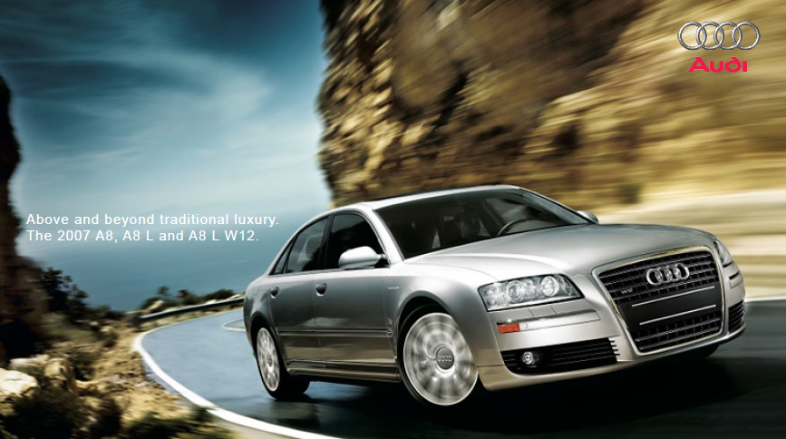 دفترچه کاتالوگ خودرو آئودی AUDI A8 2007 - به زبان انگلیسی