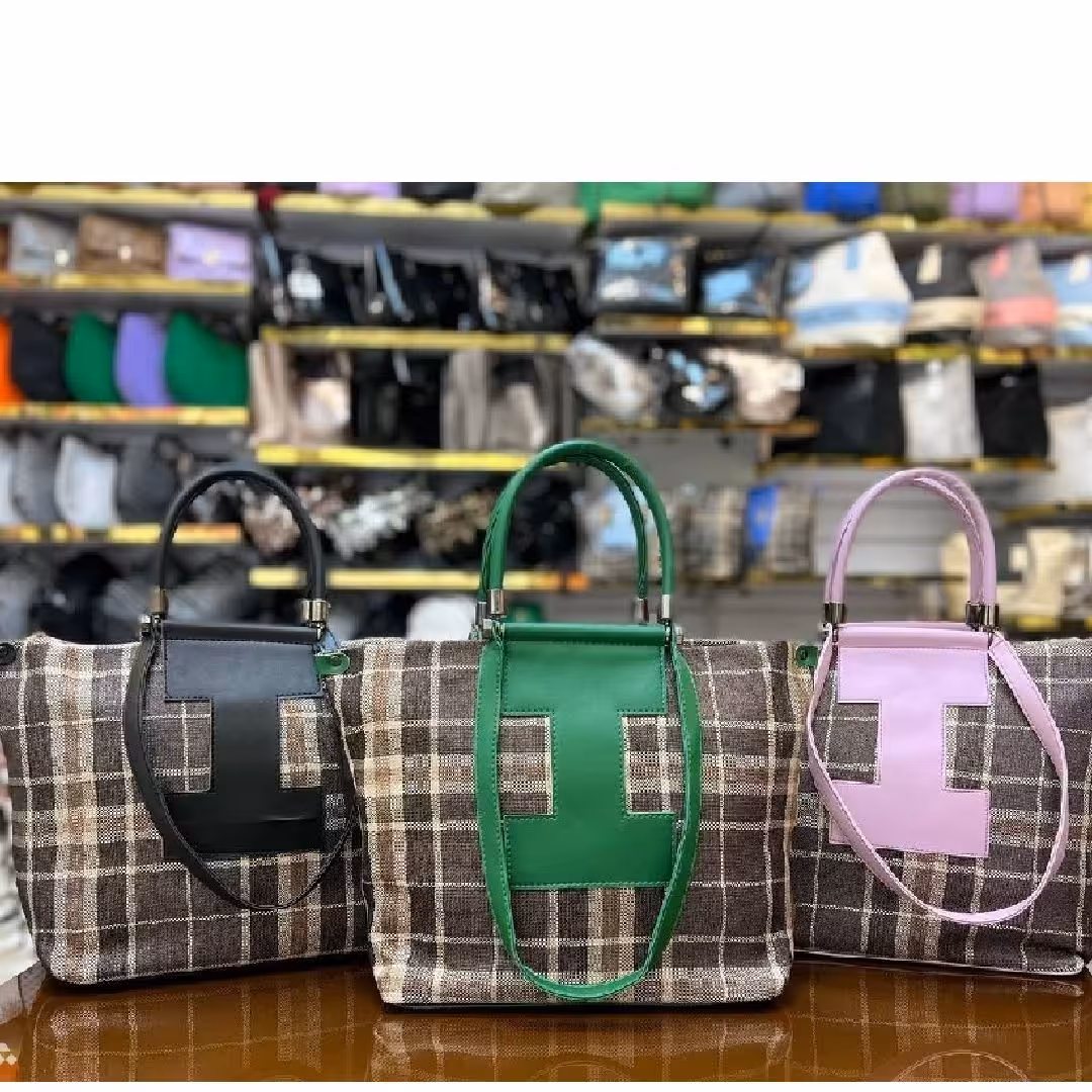 کیف زنانه و دخترانه دستی و دوشی  کنفی بزرگ و جادارجنس با کیفیت بالا 