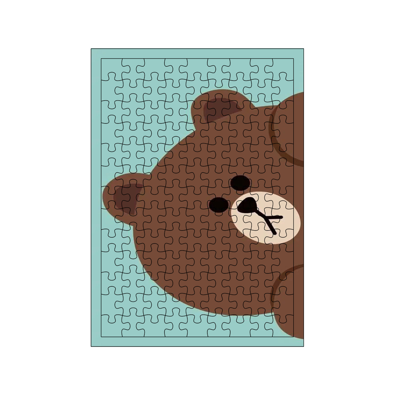 پازل 117 تکه مدل خرس کد 1602