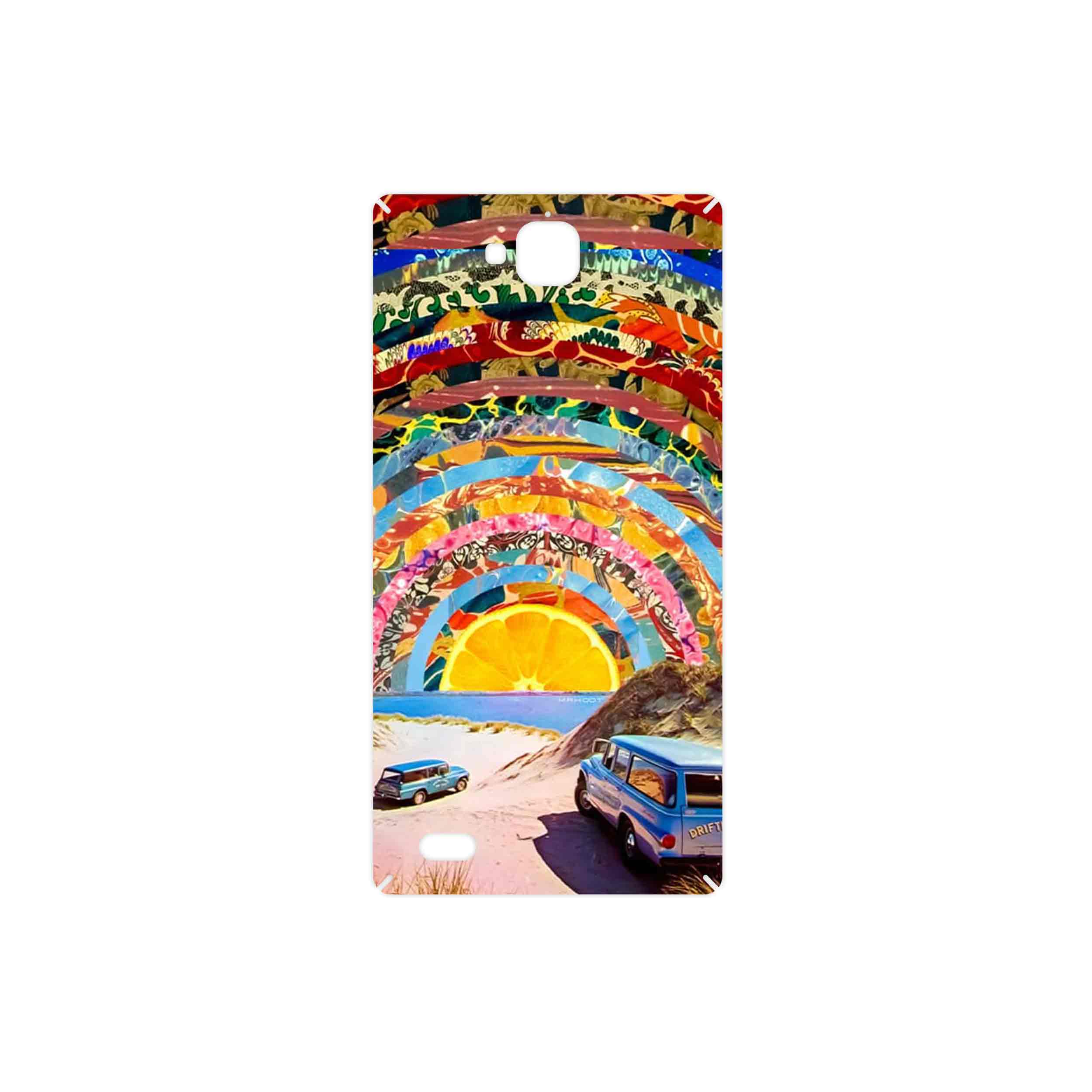 برچسب پوششی ماهوت مدل Collage of Orange Sky مناسب برای گوشی موبایل آنر 3C