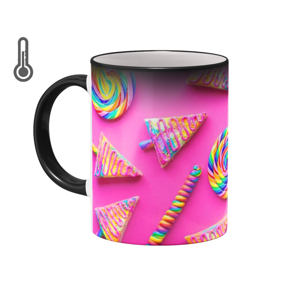 ماگ حرارتی بیگ ماگ مدل آبنبات رنگی کد 2830