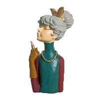 مجسمه مدل دختر رژ لب به دست