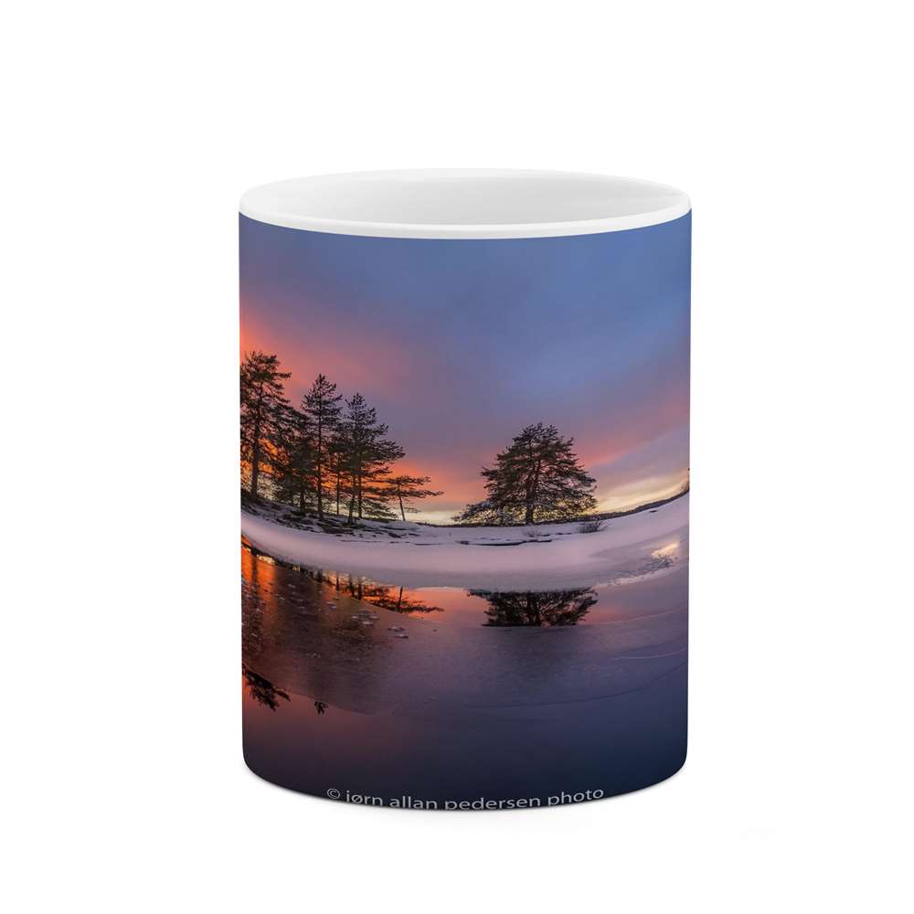 ماگ کاکتی طرح منظره برفی مدل mgs15087