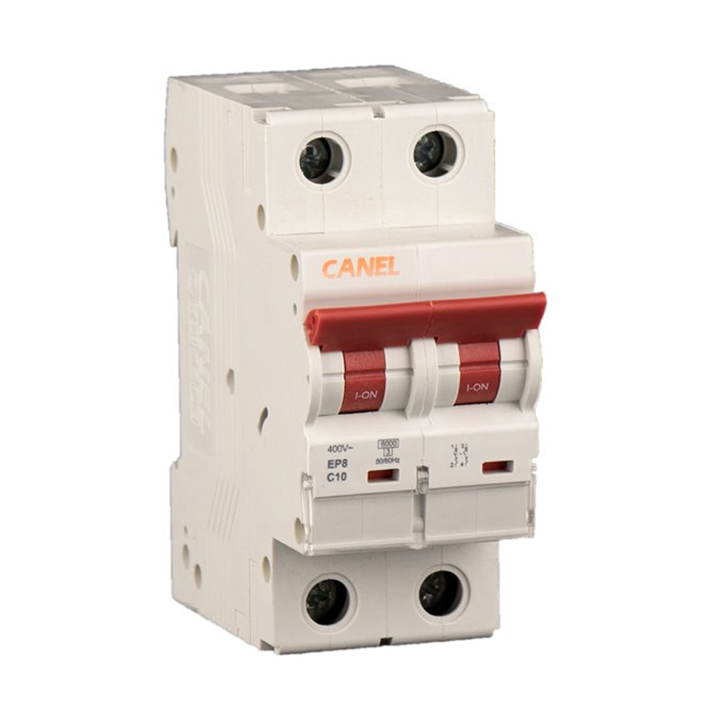 کلید مینیاتوری 40 آمپر دو پل DC کانل کد B40-6KA-2P
