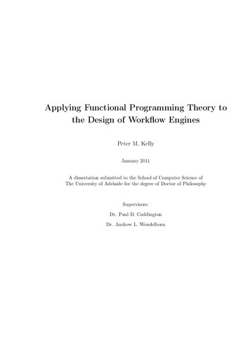خرید و دانلود نسخه کامل کتاب Applying Functional Programming Theory to the Design of Workflow Engines