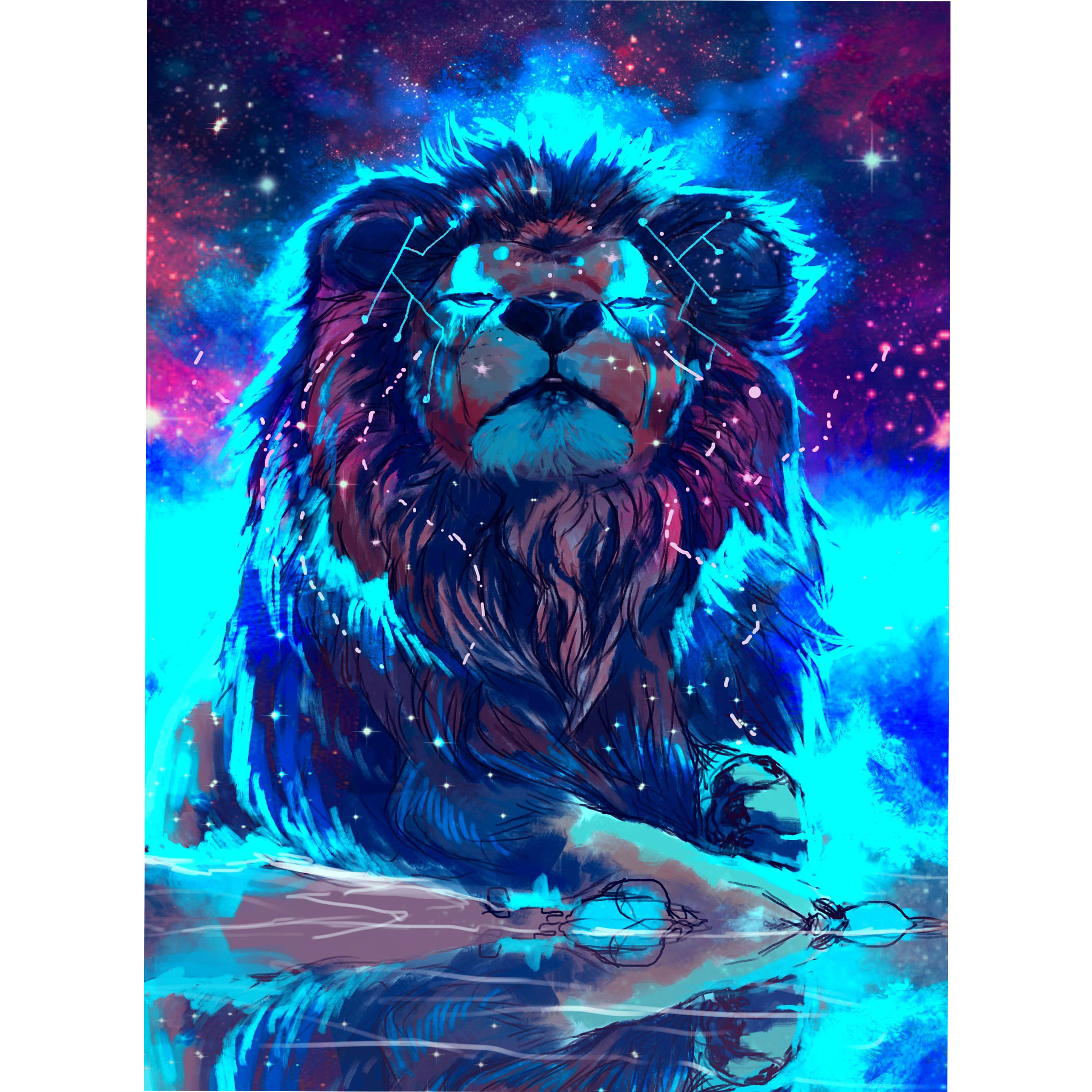 تابلو شاسی طرح شیر مدل T1358