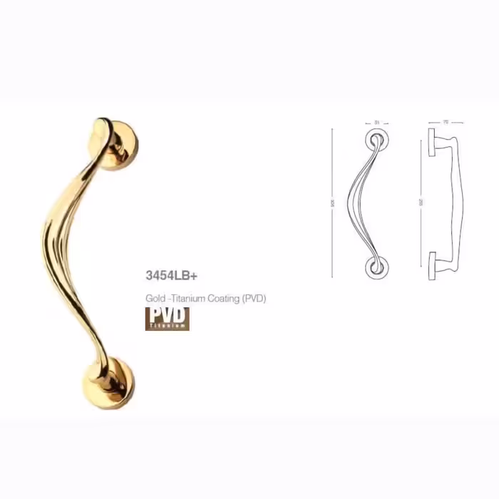 دستگیره درب حیاطی(لابی) بهریزان مدل 3454L