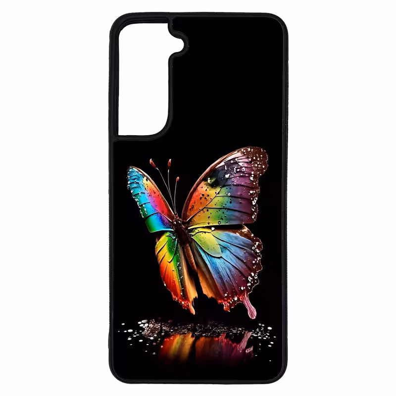 کاور طرح پروانه کد G-038 مناسب برای گوشی موبایل سامسونگ Galaxy S21 FE | دیجی قاب دونی