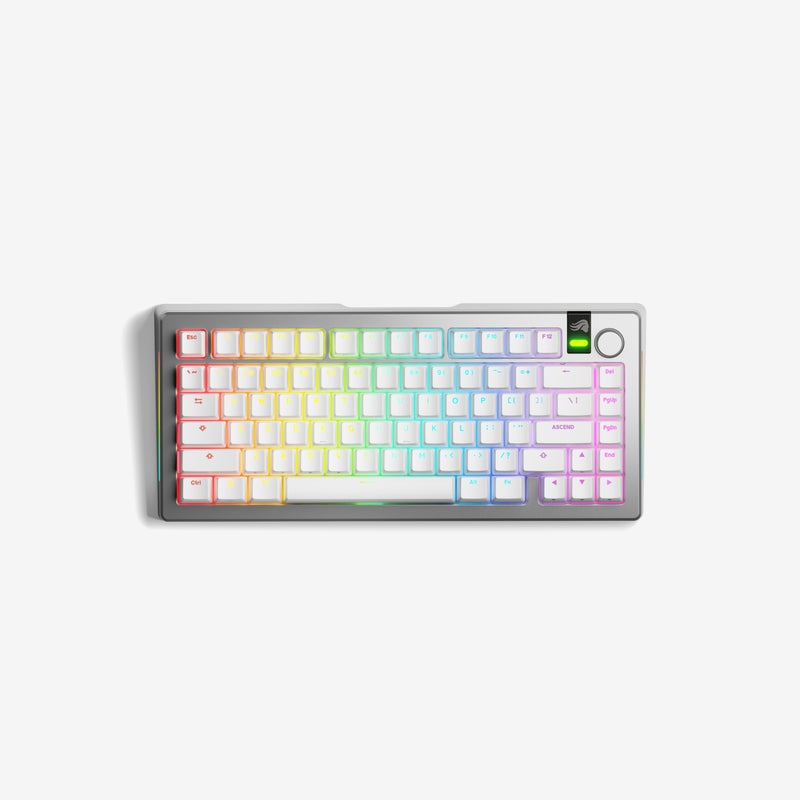 خرید کیبورد Glorious GMMK 3 PRO Prebuilt Wireless 75% Silver با بهترین قیمت