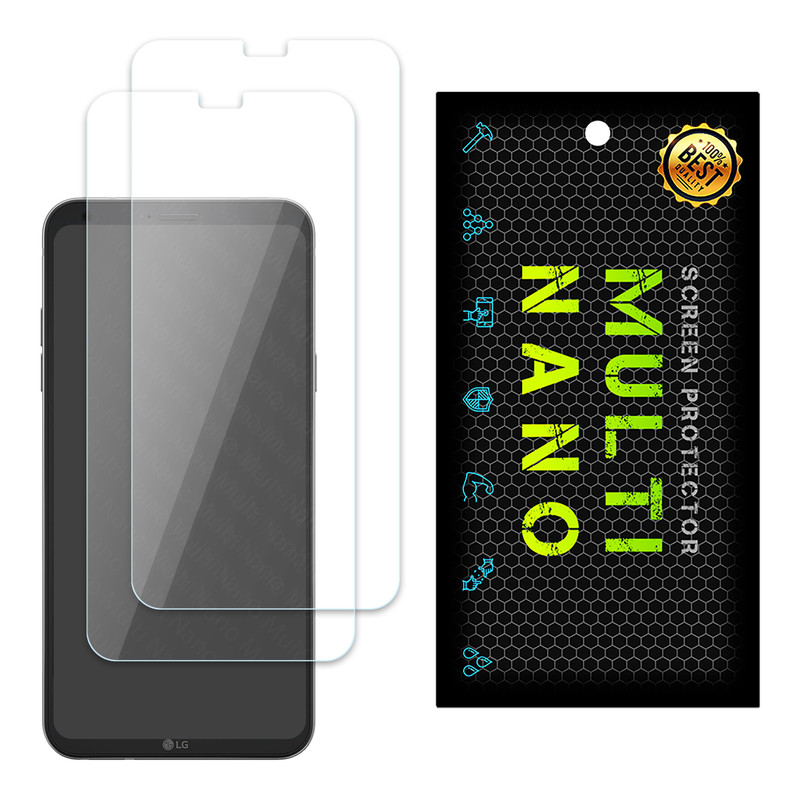 محافظ صفحه نمایش مولتی نانو مدل X-S2N مناسب برای گوشی موبایل ال جی Q6 Plus بسته 2 عددی | کالا برتری
