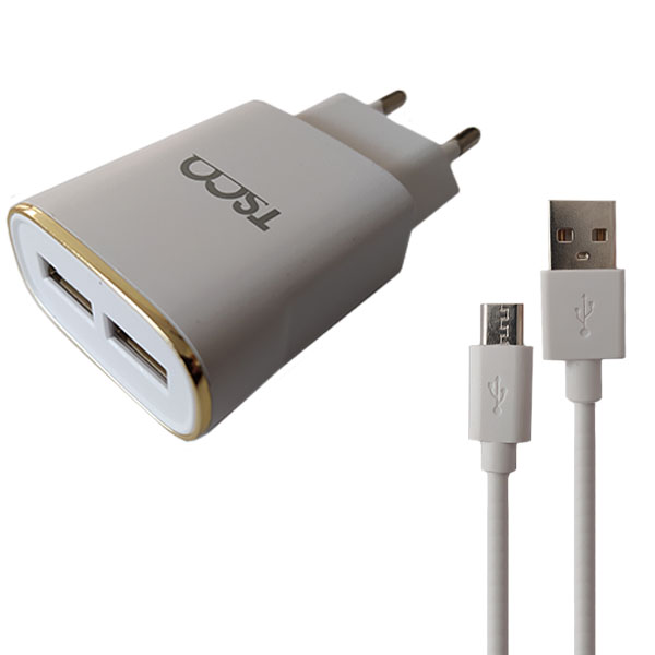 شارژر دیواری تسکو مدل TTC 57 با کابل MicroUSB