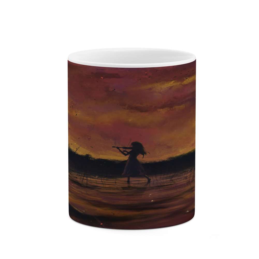 ماگ کاکتی طرح دختر ویولون زن مدل mgs15738