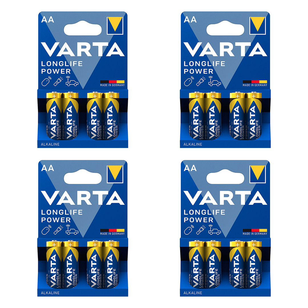 باتری قلمی وارتا مدل long life power مجموعه 16 عددی