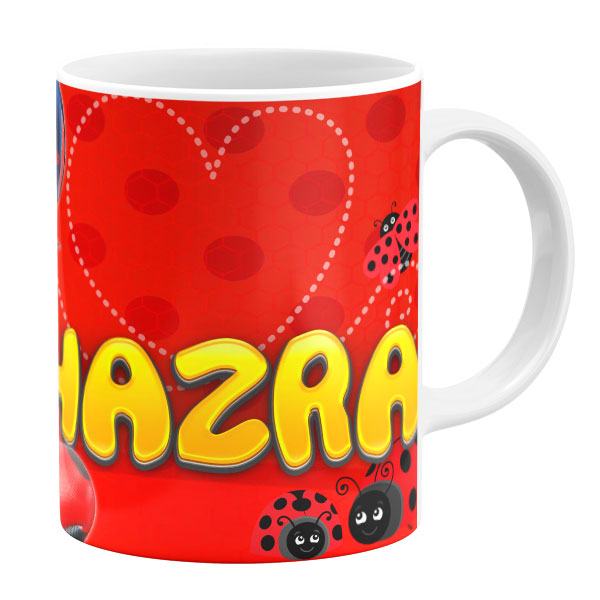 ماگ طرح دختر کفشدوزکی مدل خزر